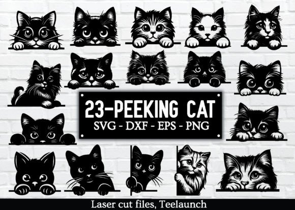 Download 23-PEEKING CAT SVG Bundle - Cat svg Collection