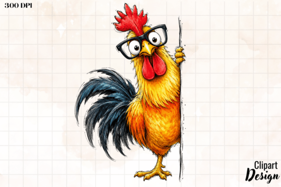 Download Funny Chicken Clipart Design - Clipart design Collection